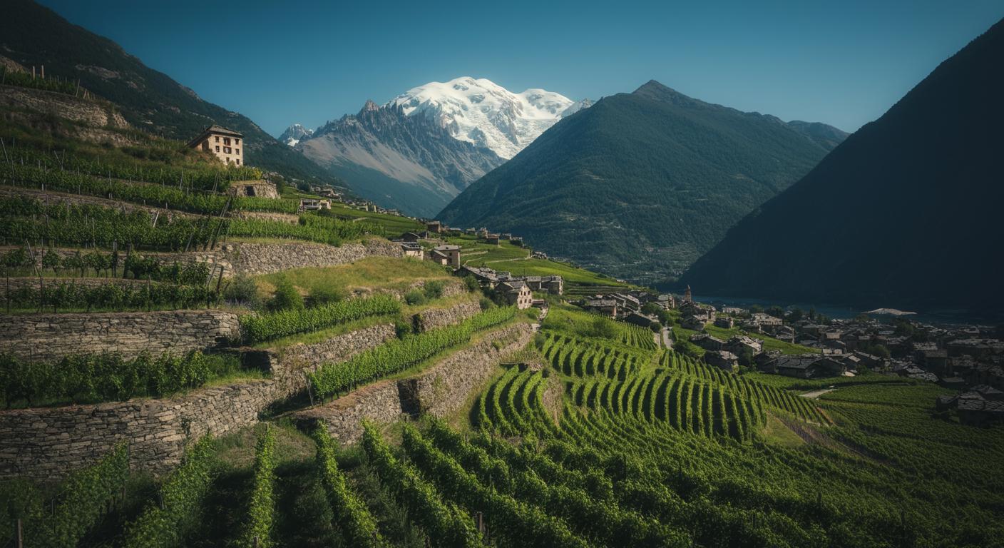 Vineyards in Valle d'Aosta